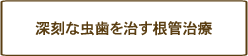 深刻な虫歯を治す根管治療のページへ